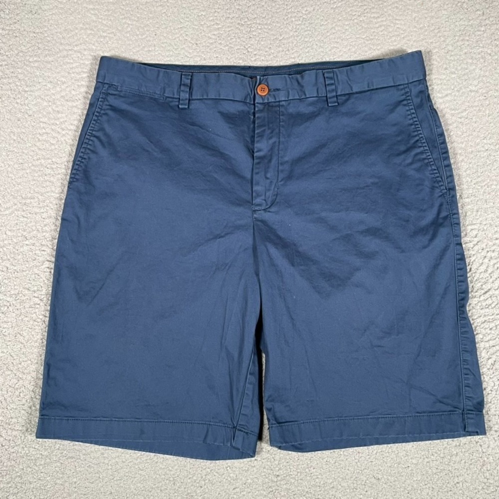 Tommy Bahama Shorts Mens 38 Blue 10"‎ Chino Casual Preppy Pockets Bermuda Logo